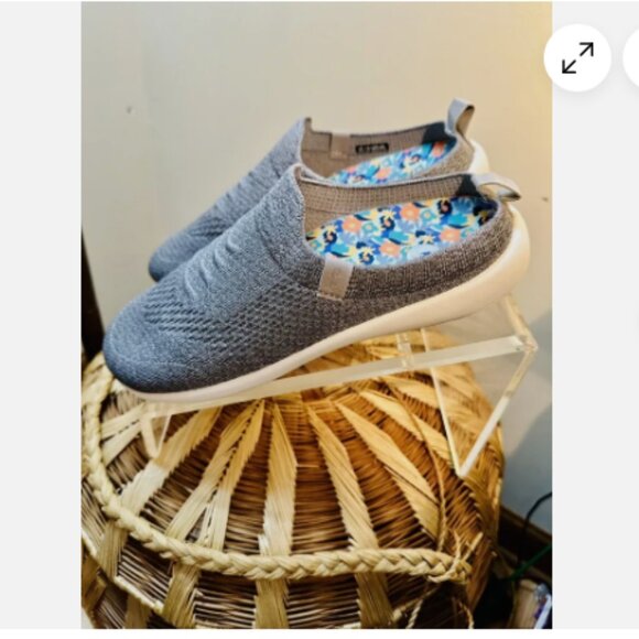 revitalign shoes for women orthotic memory foam knit mule stella gray size 9 - Picture 2 of 6